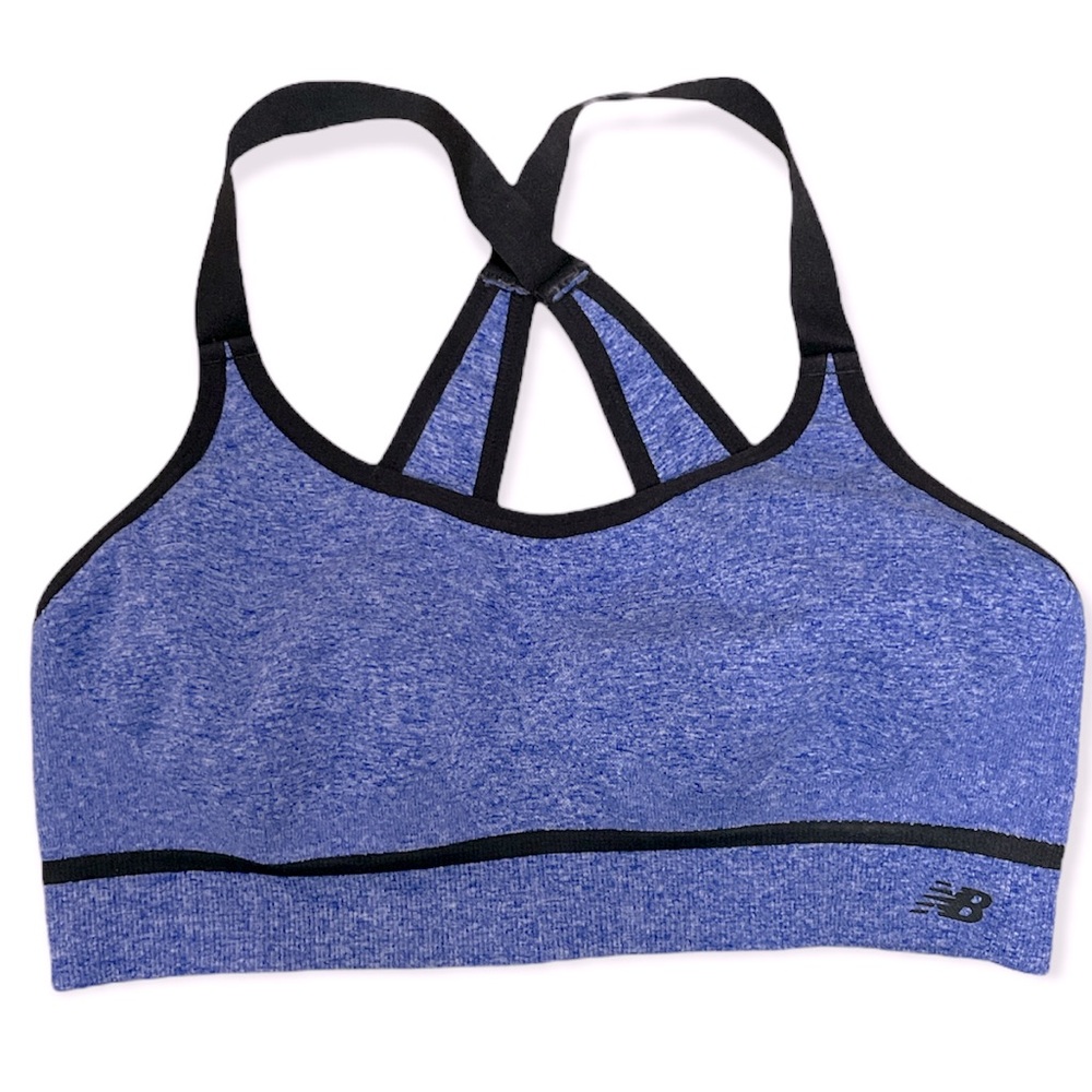 New Balance Sports Bra Blue Heather